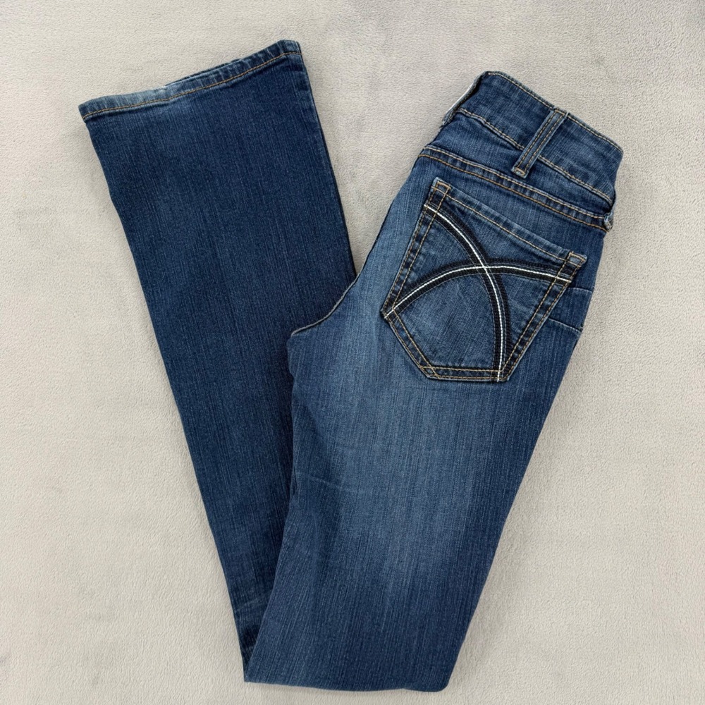 Ariat REAL Denim Rosa Bootcut Jeans Womens 27XL Lita Wash Perfect Rise Western